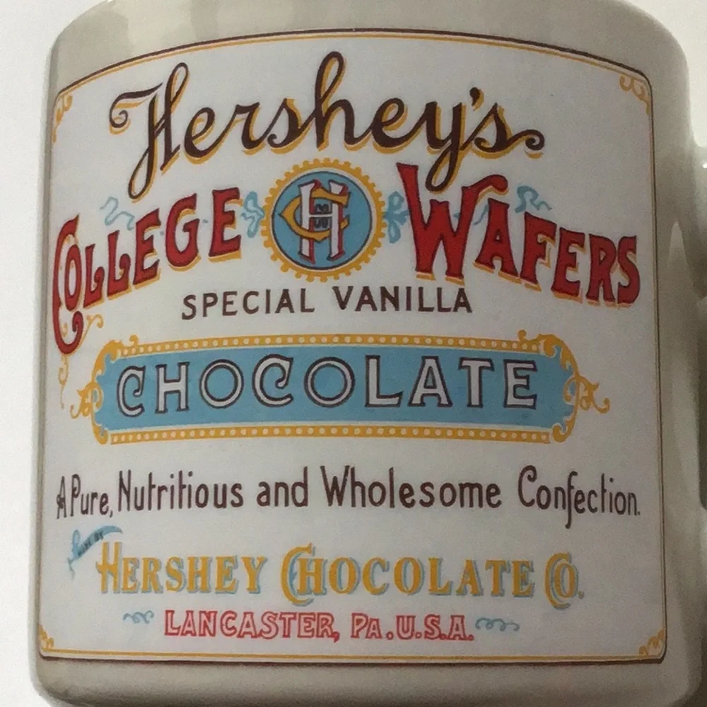 Hershey’s‎ Chocolate College Wafers Confection Vintage Reproduction Souvenir Mug